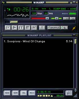 WinAmp Music Player - Napster enabler