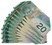 Canadian Money bills