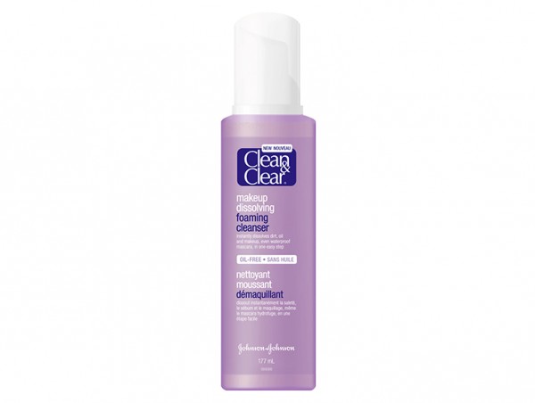 Clean and clear makeup dissolving foaming cleanser