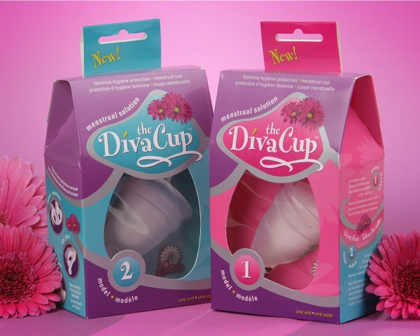 A photo of the Diva Cups.