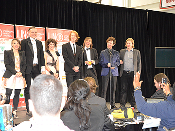 Arcade Fire wins Album of the Year and Group of the Year at the 2011 Junos