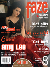 Cover of Faze Magazine Amy Lee Issue 25