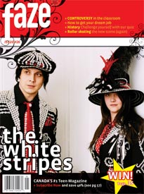 The White Stripes on cover of Faze Magazine