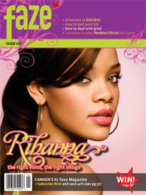 Rihanna on cover of Faze Magazine