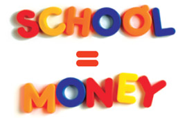 school = money